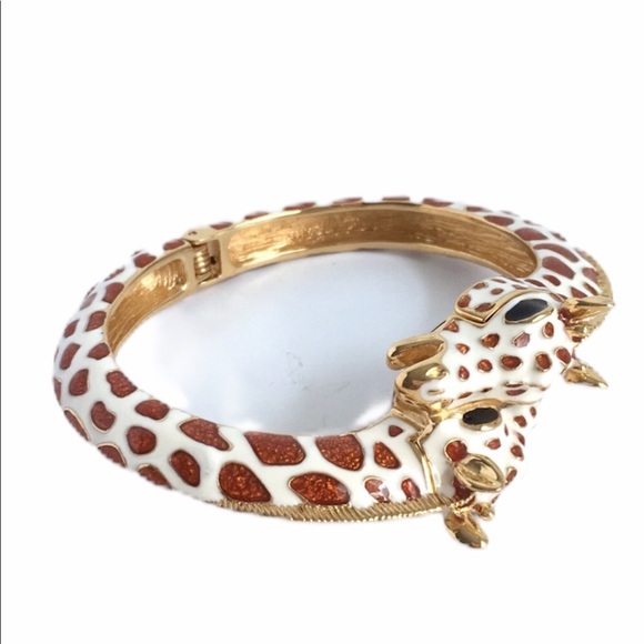 Kenneth Jay Lane Accessories - Kennth Jay Lane Giraffe Bracelet Hidden Watch KJL
